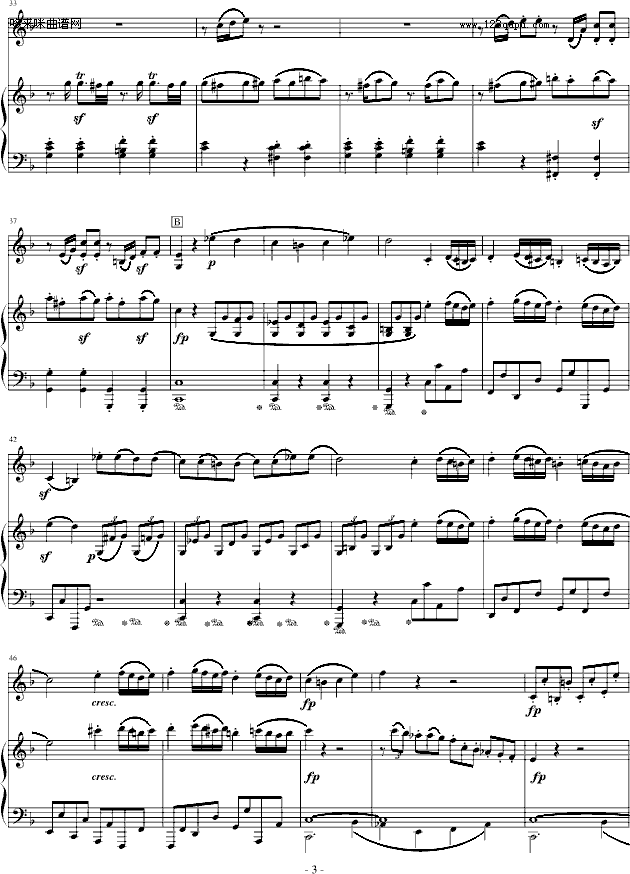 贝多芬-春天奏鸣曲(Op.24)第四乐章-贝多芬钢琴曲谱（图3）