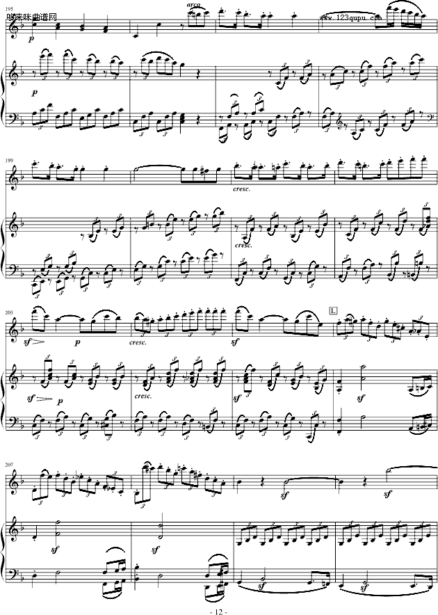 贝多芬-春天奏鸣曲(Op.24)第四乐章-贝多芬钢琴曲谱（图12）