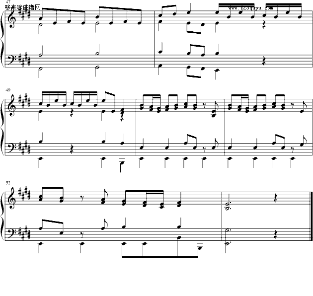 春季交响曲Piano-莫扎特钢琴曲谱（图4）