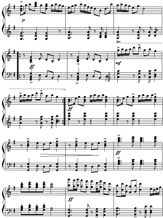晚会钢琴曲谱（图2）
