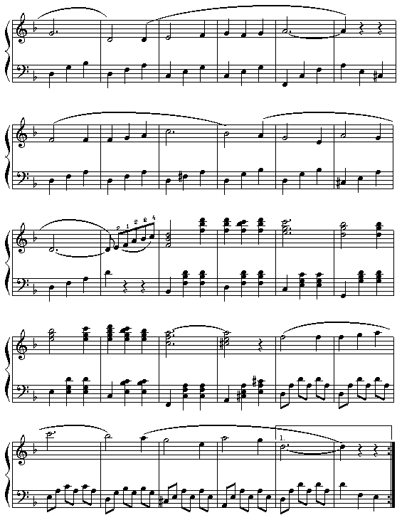 山楂树钢琴曲谱（图2）