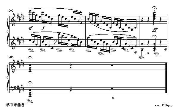 月光(第三乐章)-贝多芬钢琴曲谱（图18）