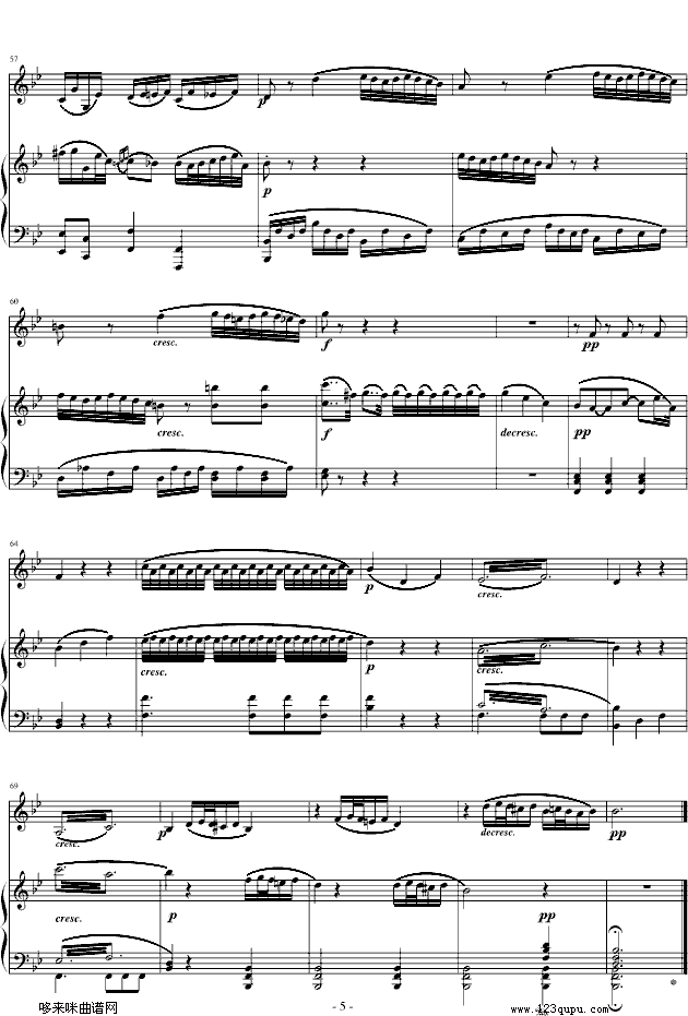 贝多芬-春天奏鸣曲第二乐章-贝多芬钢琴曲谱（图5）