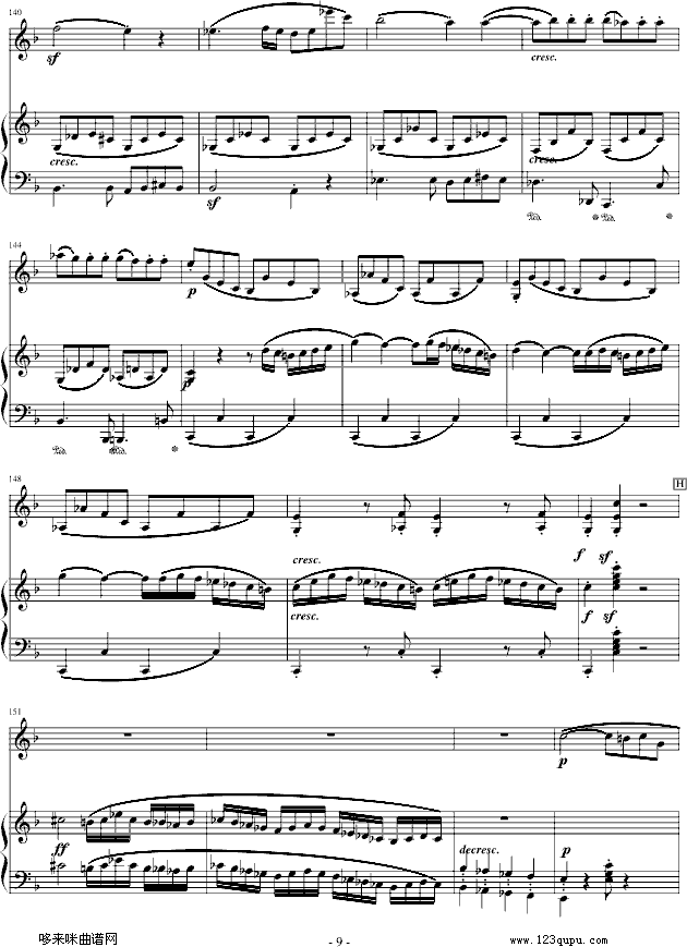 春天奏鸣曲-贝多芬钢琴曲谱（图9）