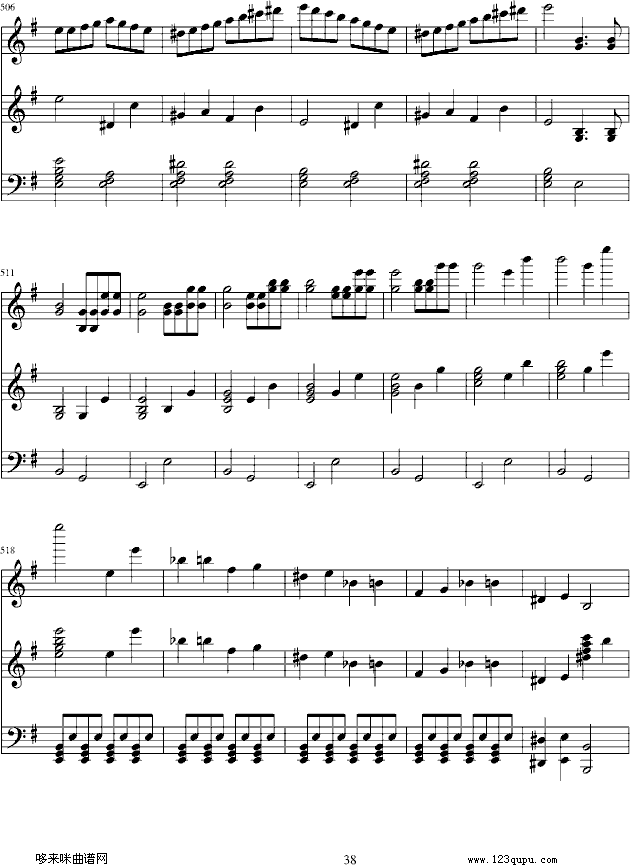 e小调小提琴协奏曲-门德尔松钢琴曲谱（图38）