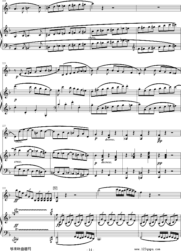 春天奏鸣曲-贝多芬钢琴曲谱（图14）