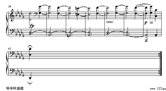 贝多芬《月光》第二乐章-贝多芬钢琴曲谱（图3）