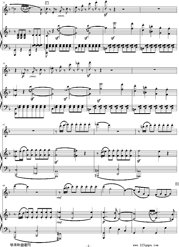 春天奏鸣曲-贝多芬钢琴曲谱（图4）