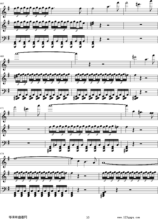e小调小提琴协奏曲-门德尔松钢琴曲谱（图35）
