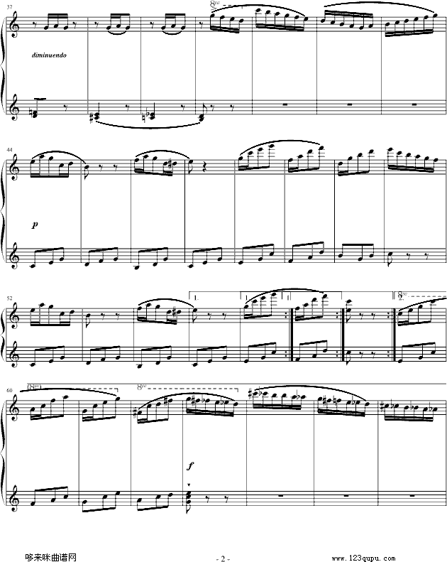 八音盒-波尔迪尼钢琴曲谱（图2）
