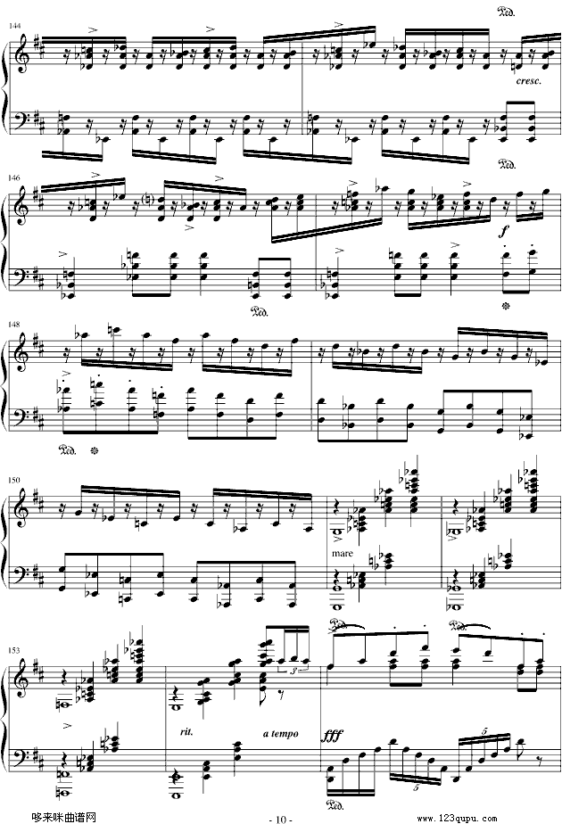 婚礼进行曲-格里格钢琴曲谱（图10）