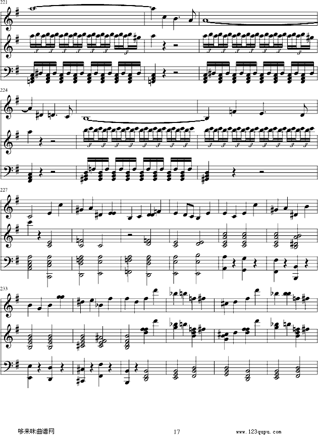 e小调小提琴协奏曲-门德尔松钢琴曲谱（图17）