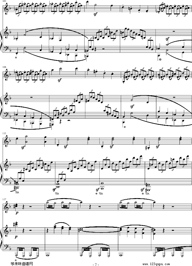 春天奏鸣曲-贝多芬钢琴曲谱（图7）