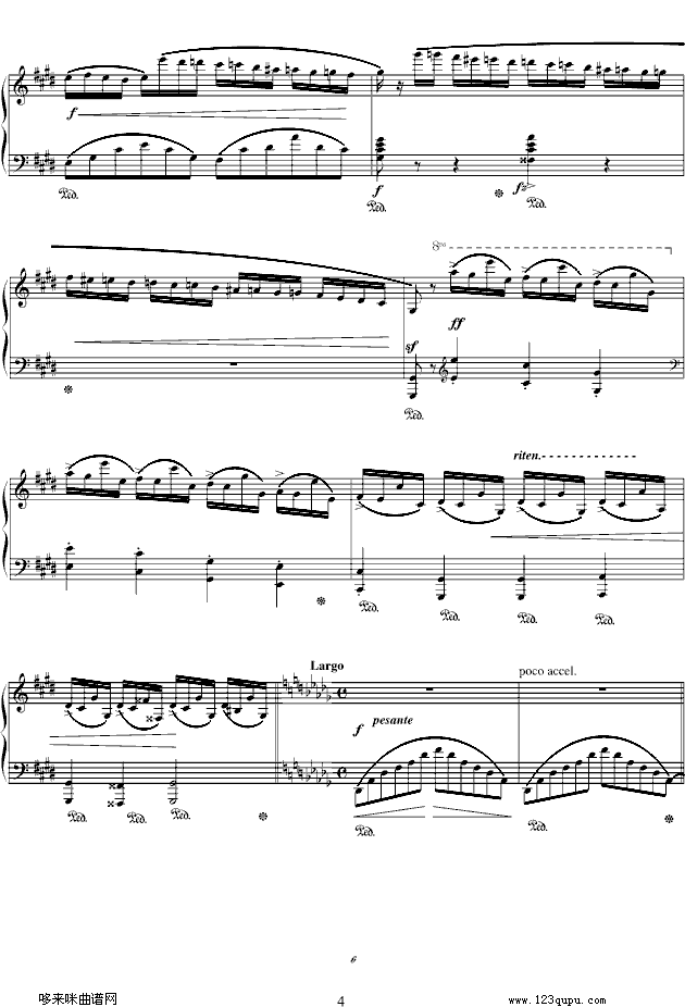 幻想即兴曲Op.66-肖邦钢琴曲谱（图4）