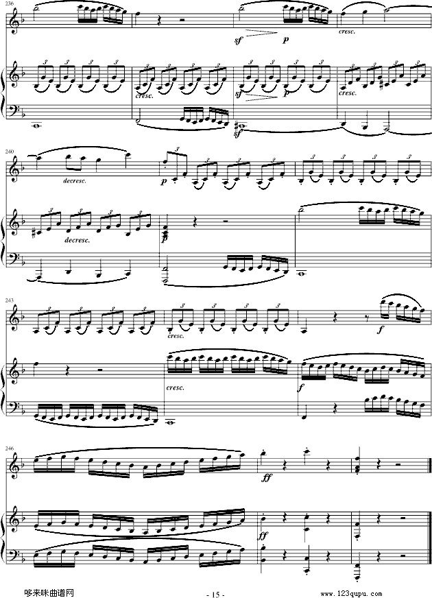 春天奏鸣曲-贝多芬钢琴曲谱（图15）