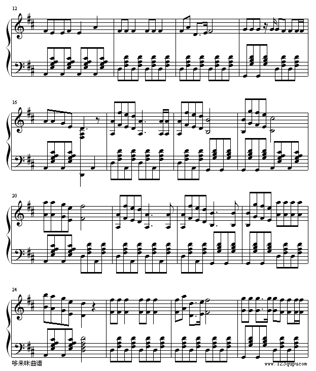 铃儿响叮当-贝多芬钢琴曲谱（图2）
