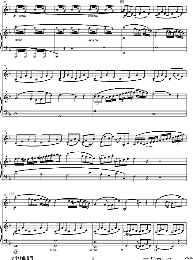 春天奏鸣曲-贝多芬钢琴曲谱（图8）
