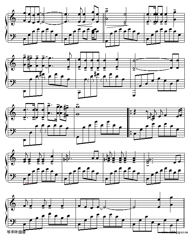 阿根廷，别为我哭泣-世界名曲钢琴曲谱（图2）