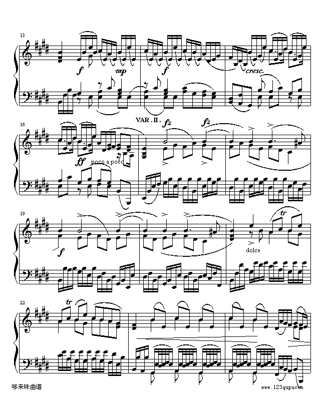 快乐的铁匠-亨德尔钢琴曲谱（图2）