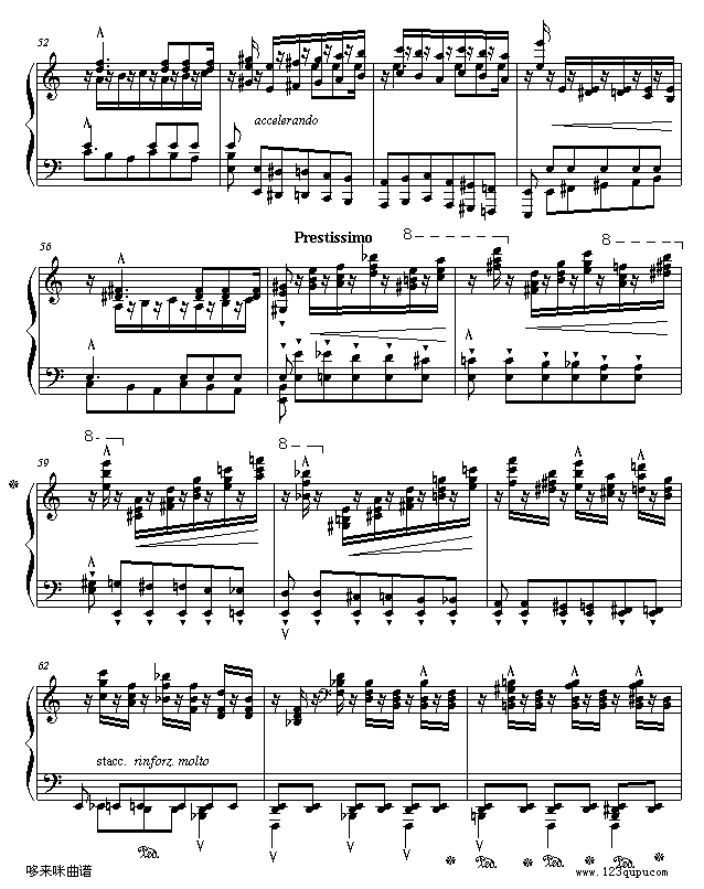 李斯特超凡练习曲第二首-李斯特钢琴曲谱（图5）