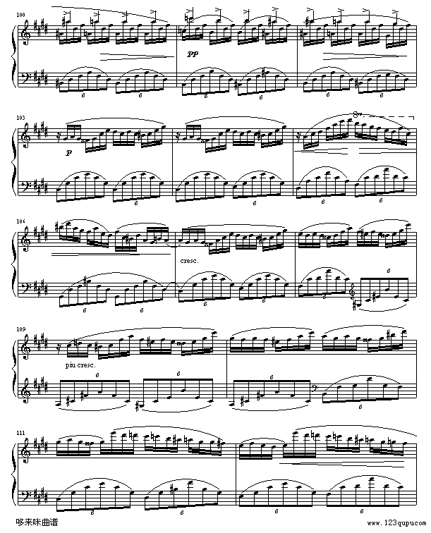 幻想即兴曲-京寒-肖邦钢琴曲谱（图7）