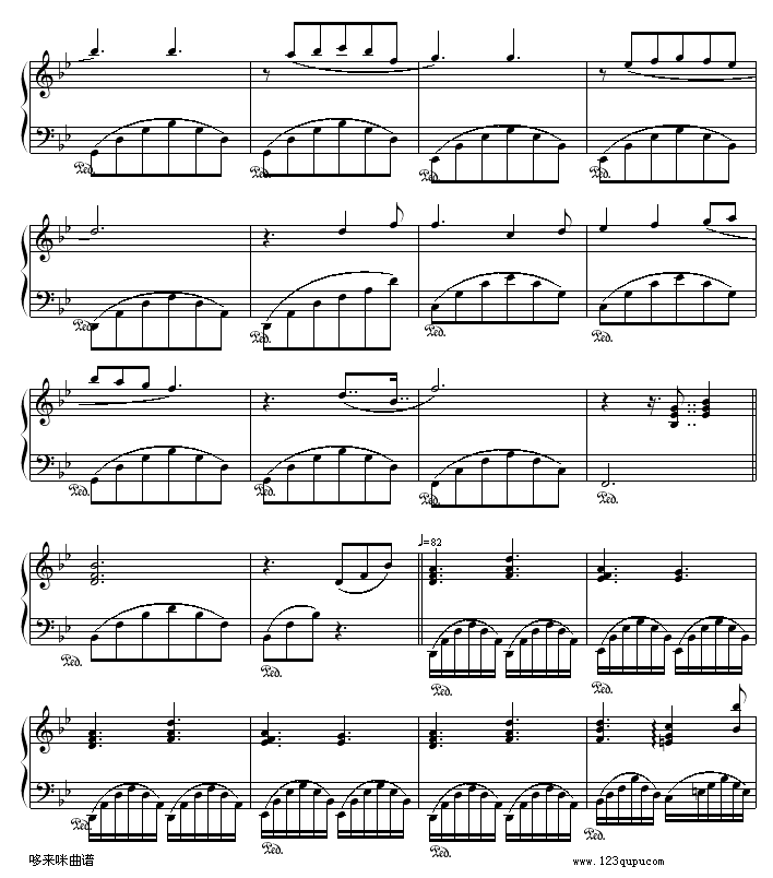 记忆-克莱德曼钢琴曲谱（图2）