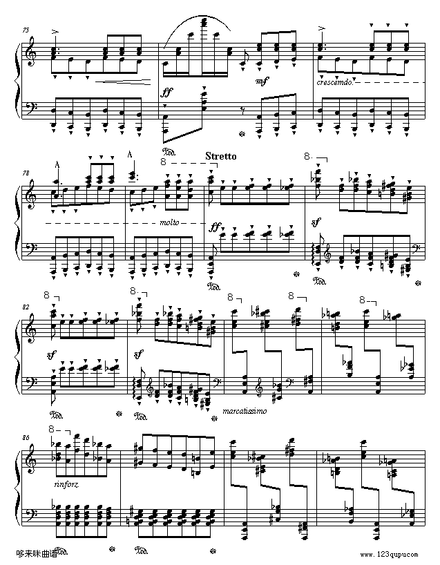 李斯特超凡练习曲第二首-李斯特钢琴曲谱（图7）