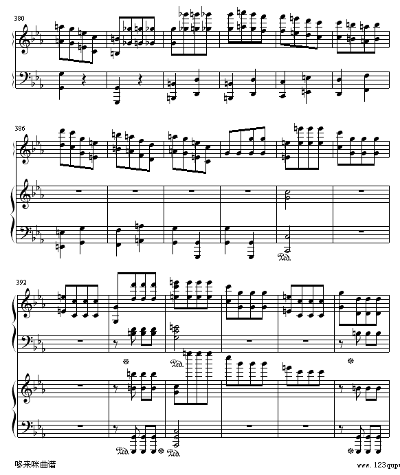 《命运》第一乐章-贝多芬钢琴曲谱（图21）