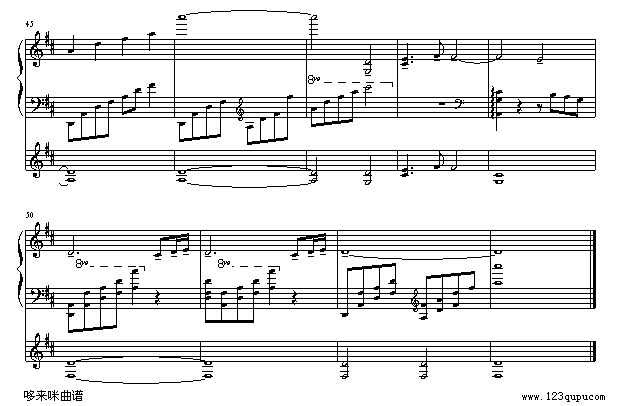 沉思-马斯涅钢琴曲谱（图4）