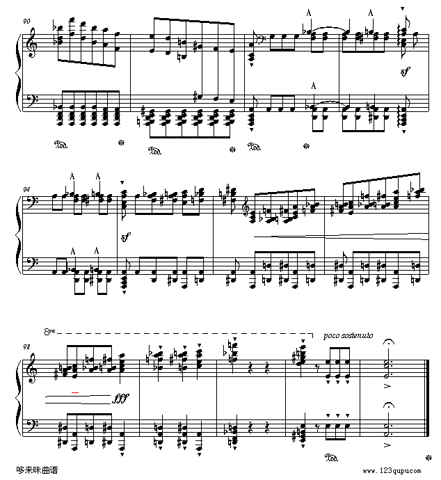 李斯特超凡练习曲第二首-李斯特钢琴曲谱（图8）