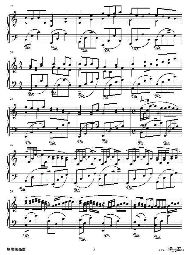 Canon Mix Vision-帕赫贝尔-Pachelbel钢琴曲谱（图2）