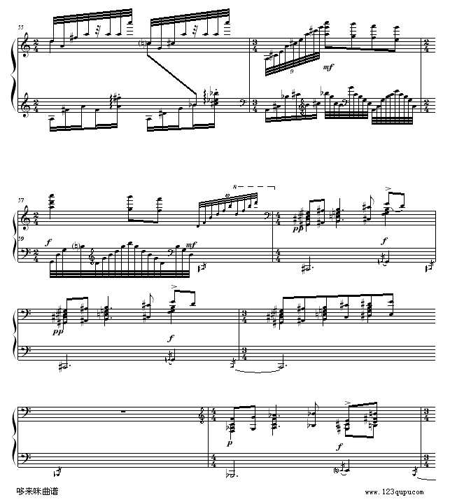 水妖(Gaspard de la Nuit- 1. Ondine.Lent)-拉威尔-Ravel钢琴曲谱（图9）