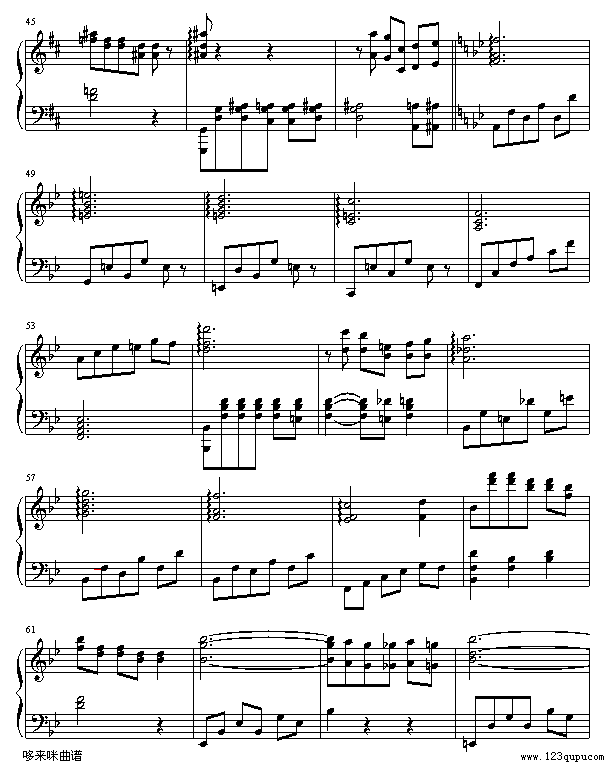回忆-德尔·德拉钢琴曲谱（图3）