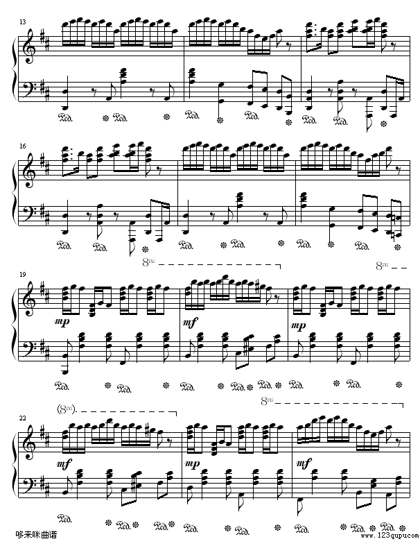 婚礼场面舞-世界名曲钢琴曲谱（图2）