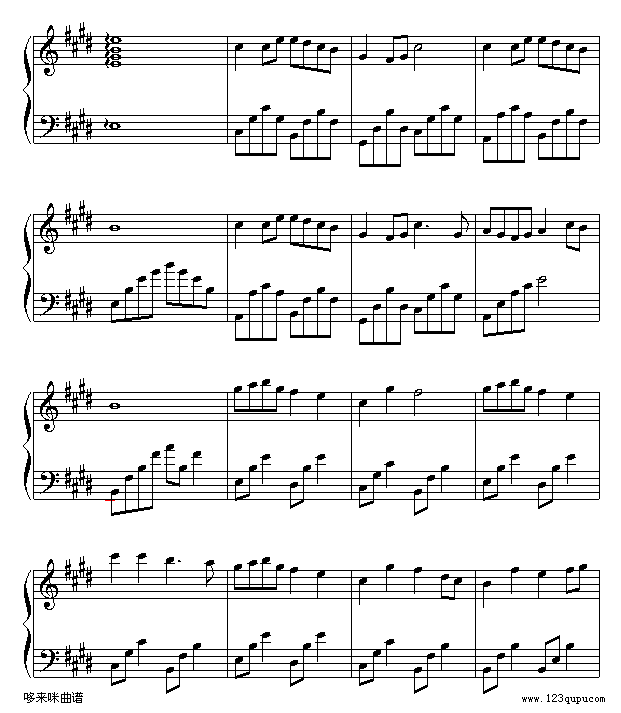 Snowdreams-班得瑞钢琴曲谱（图4）