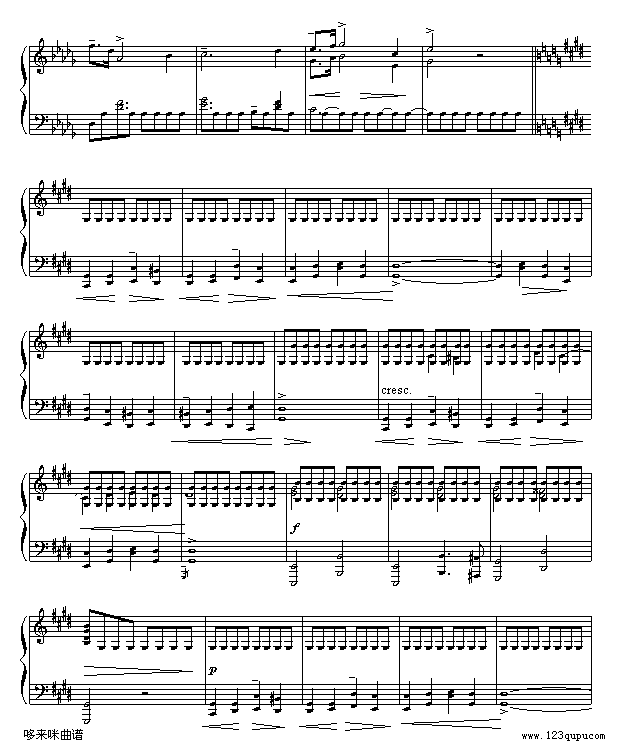 雨滴前奏曲-肖邦钢琴曲谱（图2）