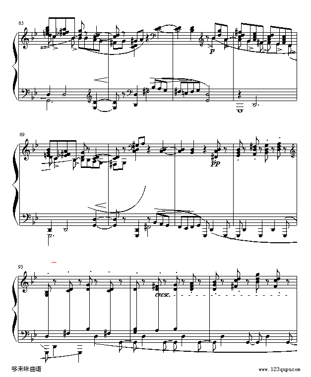 船歌-柴科夫斯基钢琴曲谱（图8）