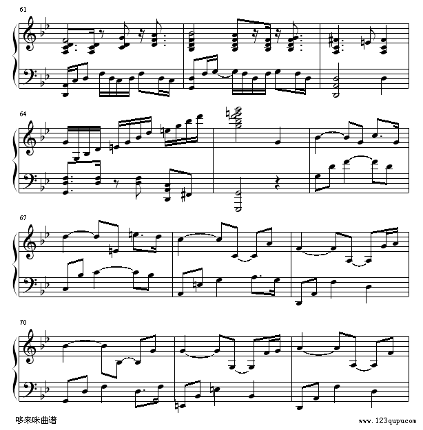 绿袖子(爵士版)-世界名曲钢琴曲谱（图6）