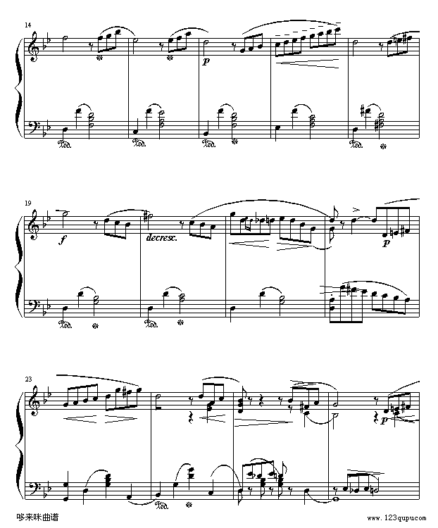 船歌-柴科夫斯基钢琴曲谱（图2）