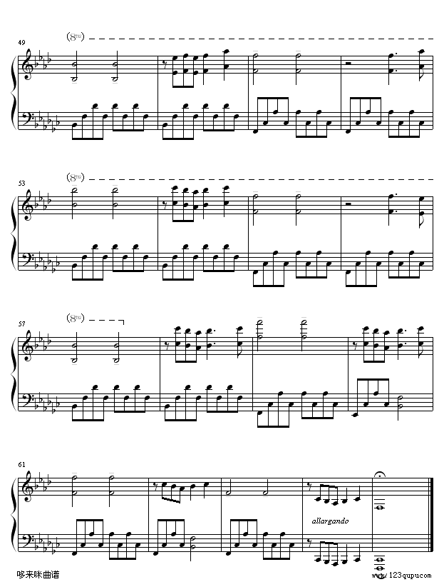 威尼斯之旅-克莱德曼钢琴曲谱（图4）