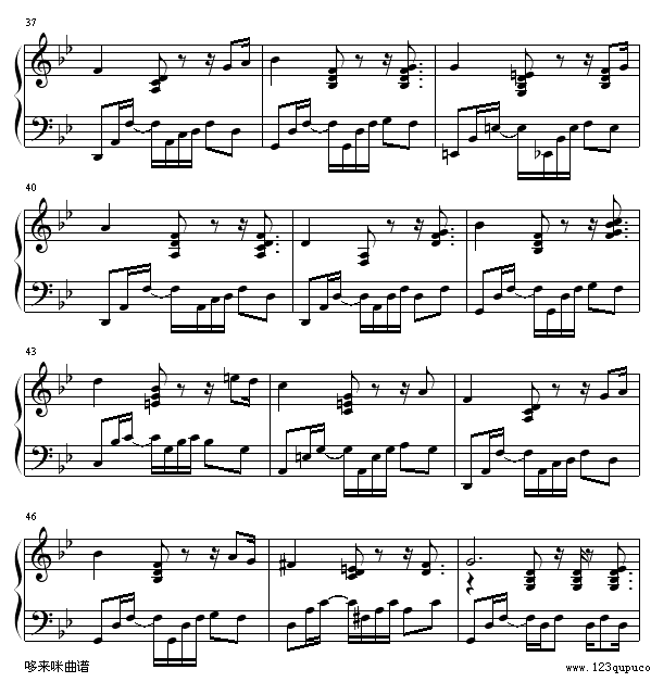 绿袖子(爵士版)-世界名曲钢琴曲谱（图4）
