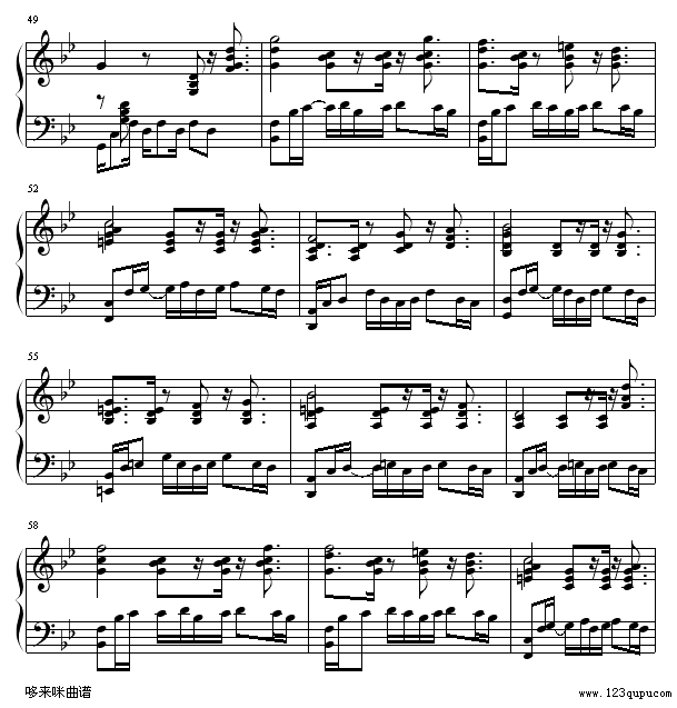 绿袖子(爵士版)-世界名曲钢琴曲谱（图5）