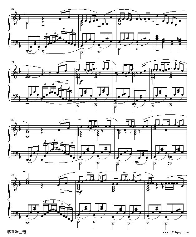 失乐园-世界名曲钢琴曲谱（图2）
