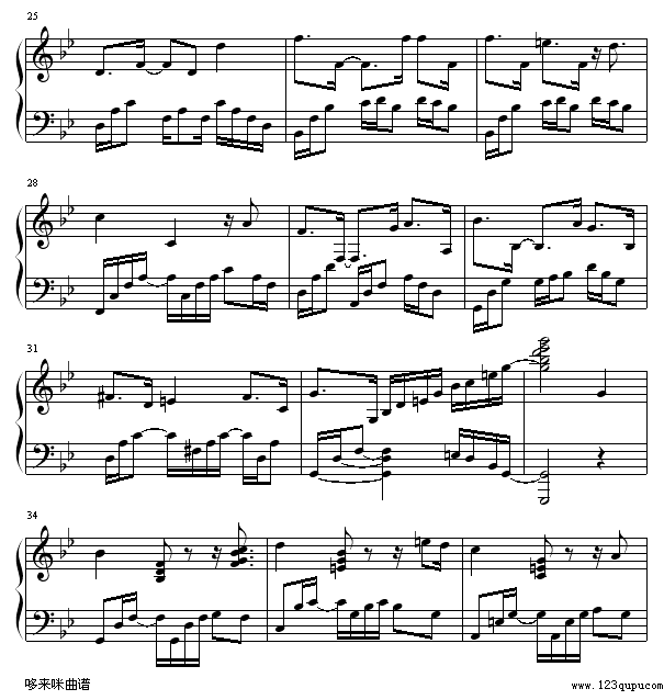 绿袖子(爵士版)-世界名曲钢琴曲谱（图3）