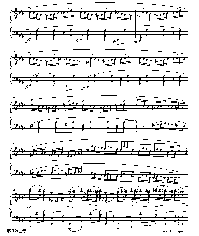 英雄波兰舞曲-肖邦钢琴曲谱（图12）