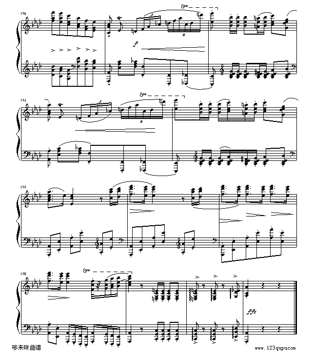 英雄波兰舞曲-肖邦钢琴曲谱（图14）