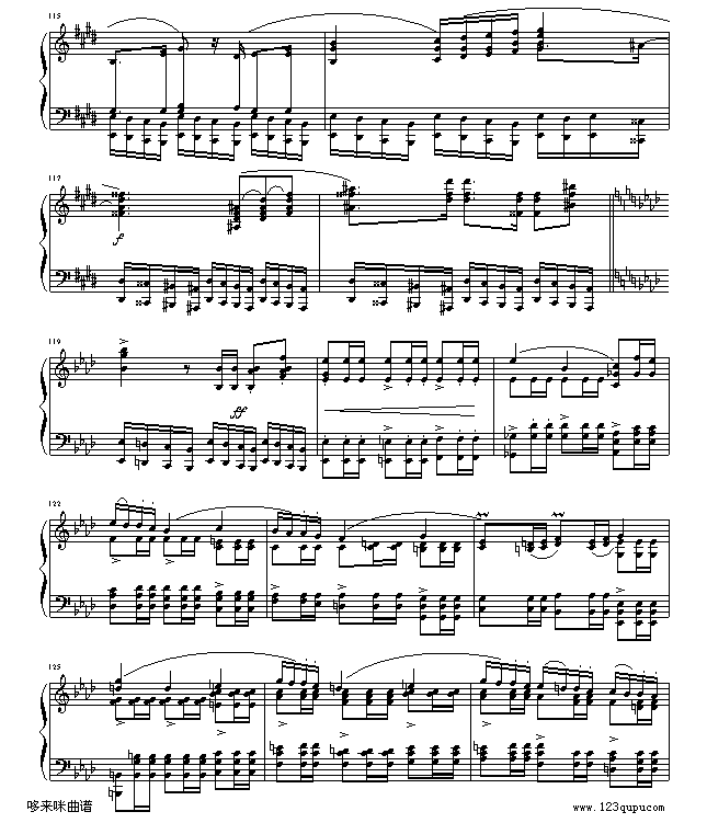 英雄波兰舞曲-肖邦钢琴曲谱（图10）