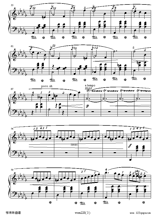 小犬圆舞曲-肖邦钢琴曲谱（图3）