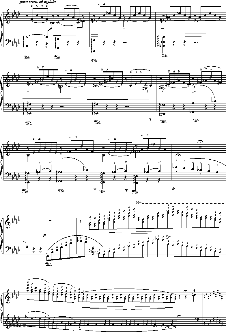 爱之梦-李斯特钢琴曲谱（图2）