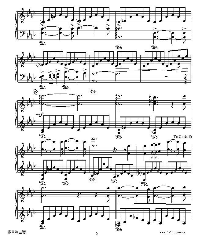 爱之梦-克莱德曼钢琴曲谱（图2）